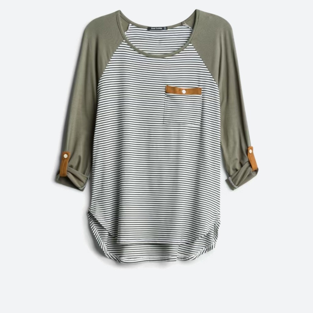 Stitch Fix roll tab raglan tee